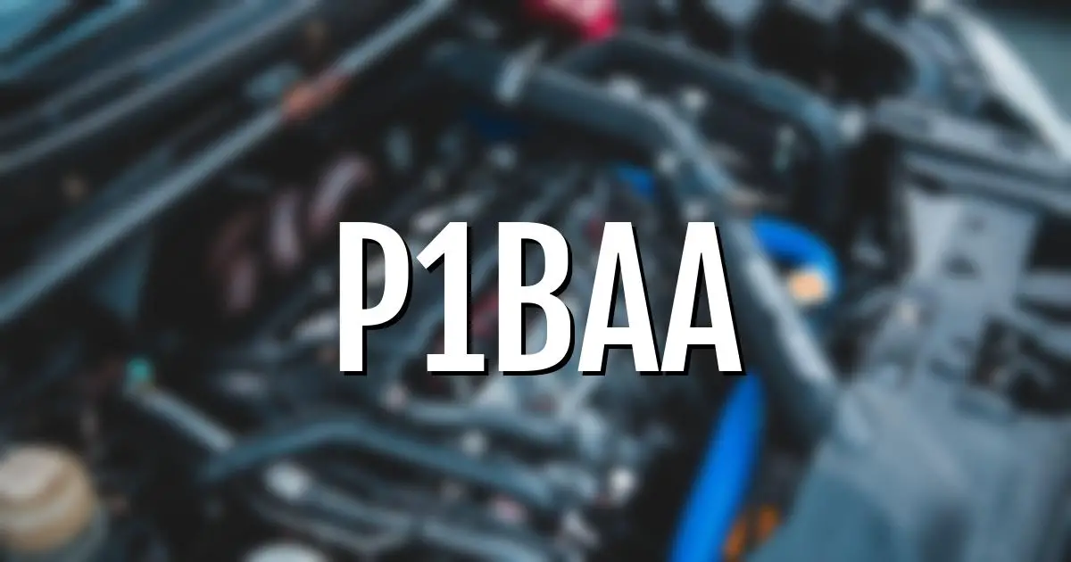 p1baa error fault code explained