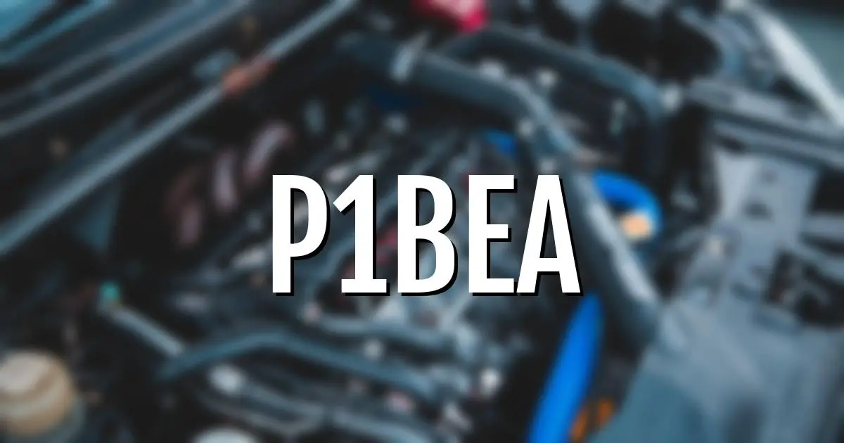 p1bea error fault code explained