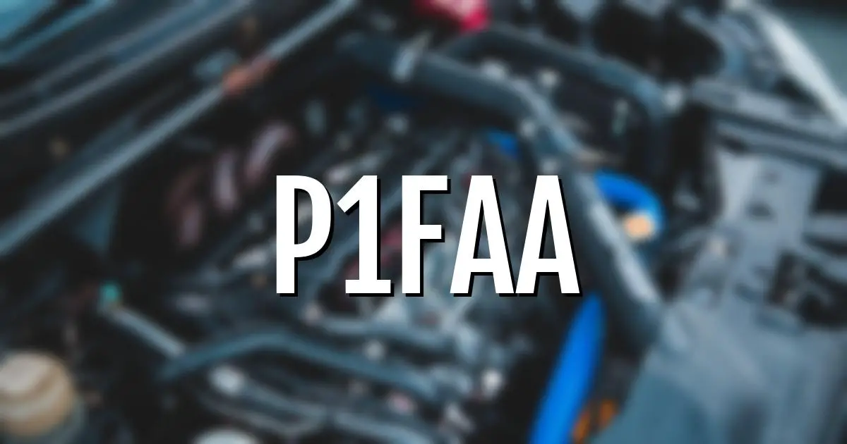 p1faa error fault code explained