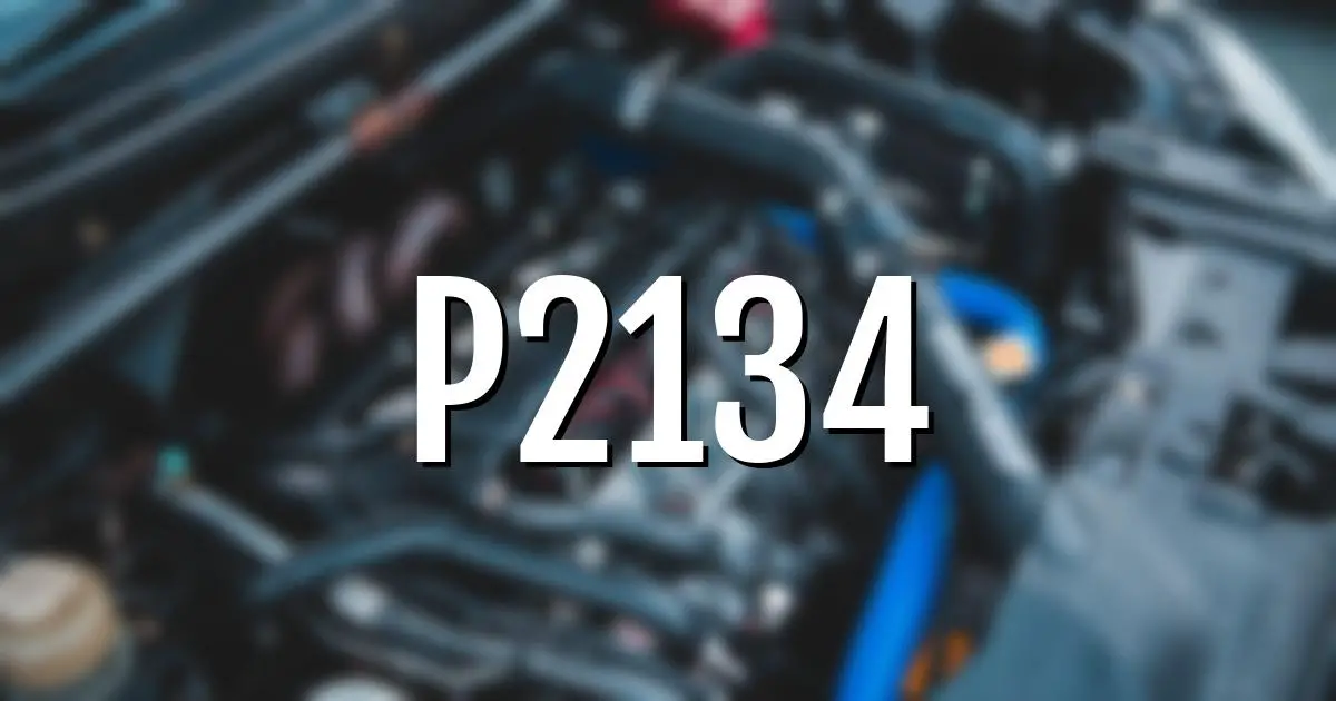 p2134 error fault code explained