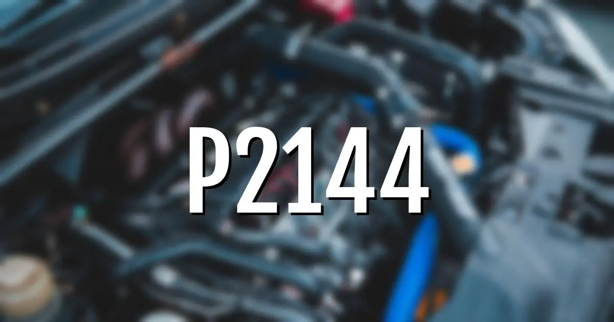 p2144 error fault code explained