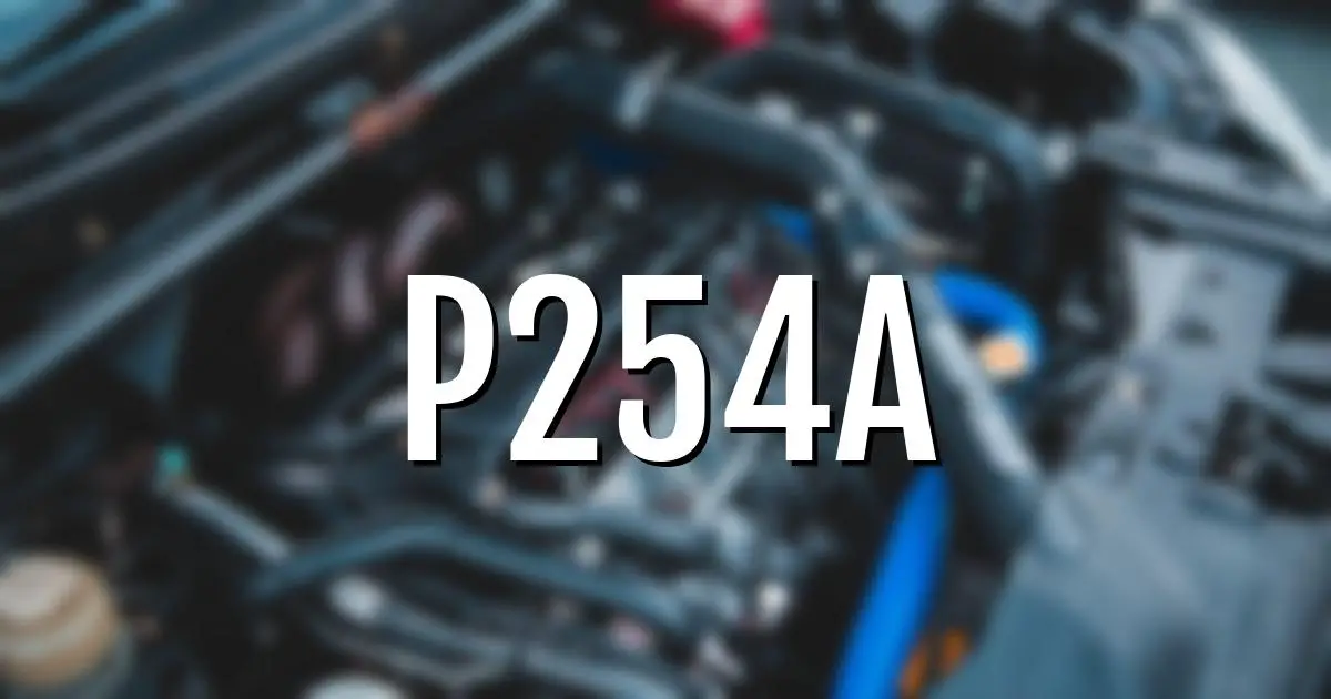 p254a error fault code explained
