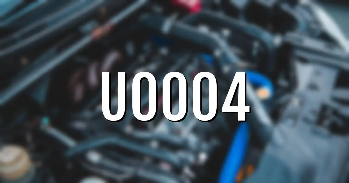 u0004 error fault code explained