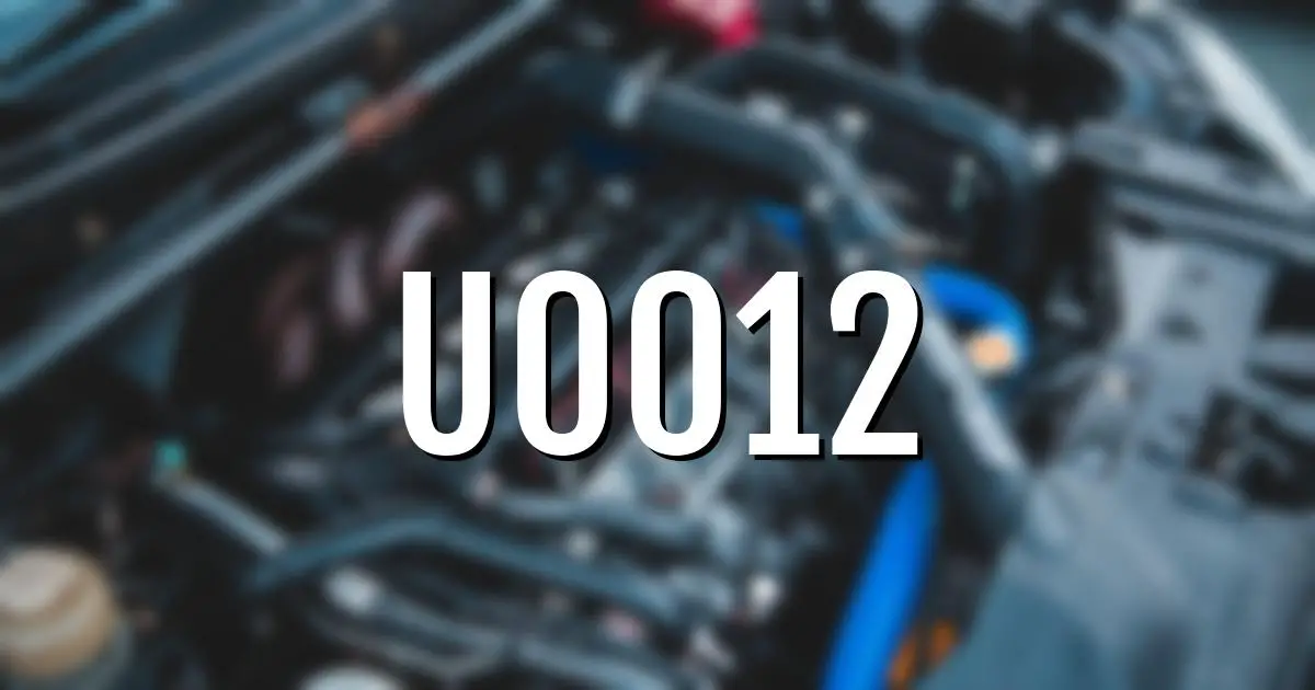 u0012 error fault code explained