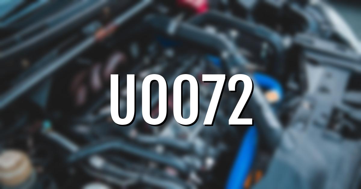 u0072 error fault code explained