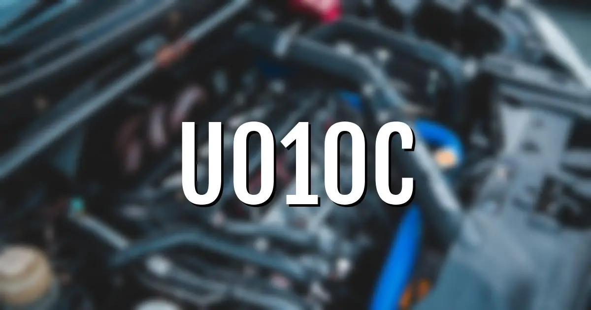 u010c error fault code explained