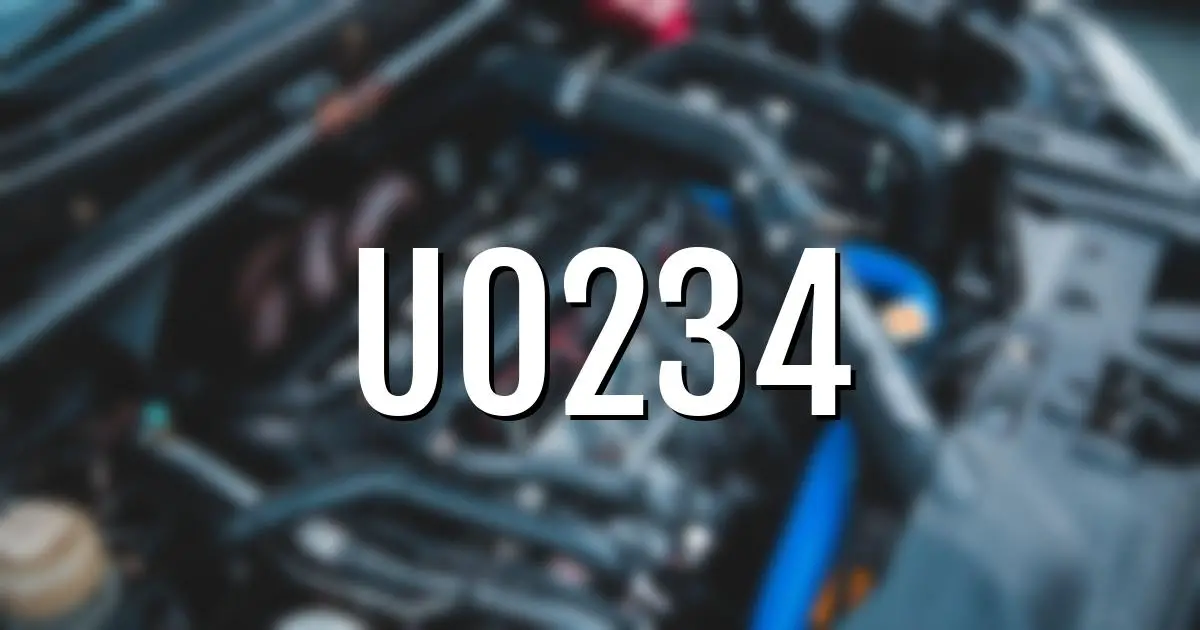 u0234 error fault code explained