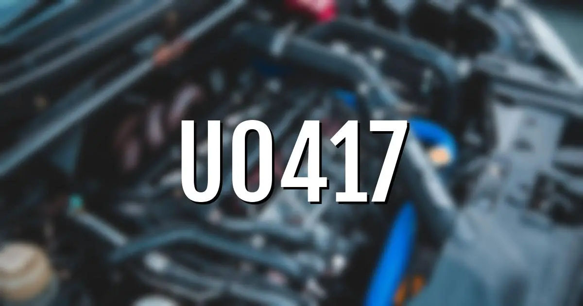 u0417 error fault code explained