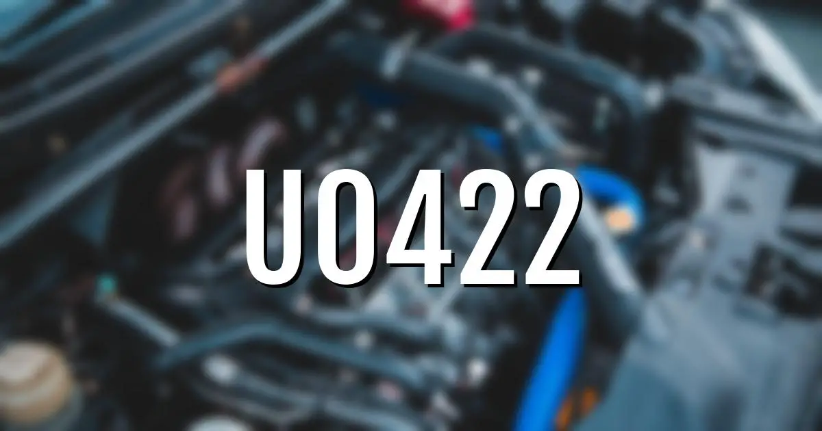 u0422 error fault code explained