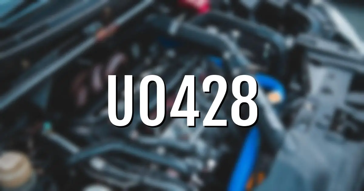 u0428 error fault code explained