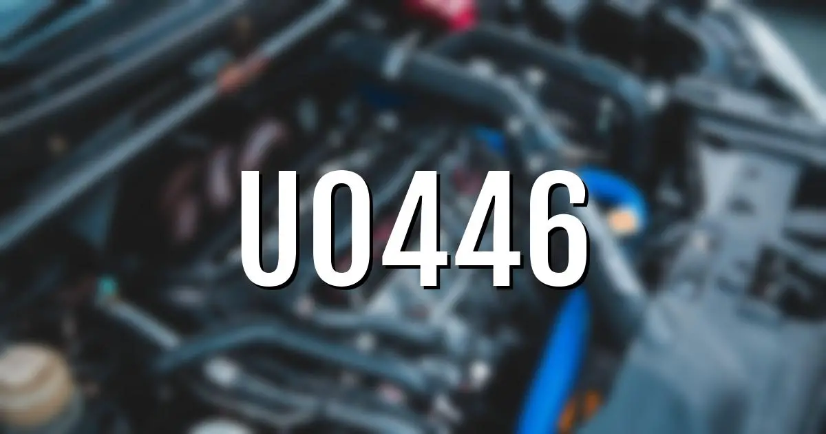 u0446 error fault code explained
