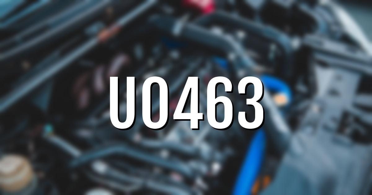 u0463 error fault code explained