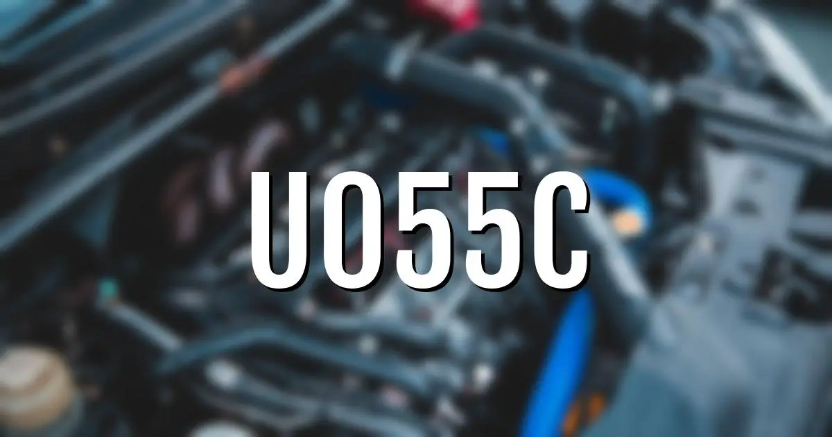 u055c error fault code explained