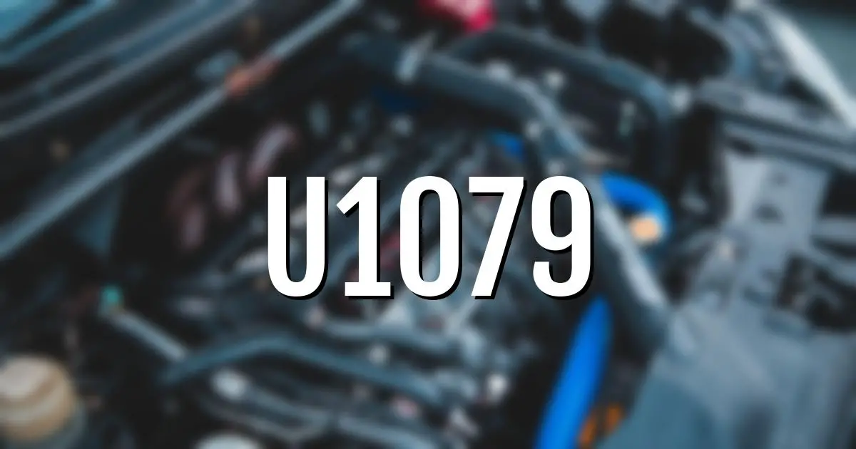 u1079 error fault code explained