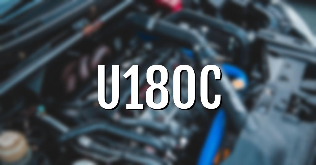 u180c error fault code explained