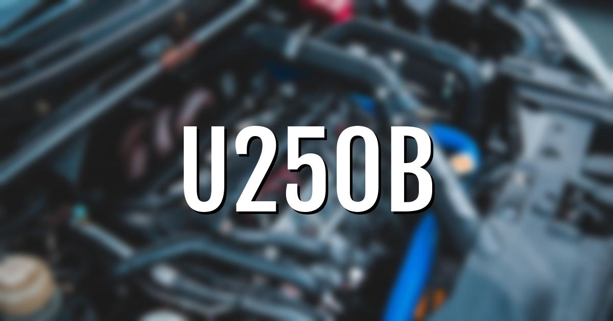 u250b error fault code explained