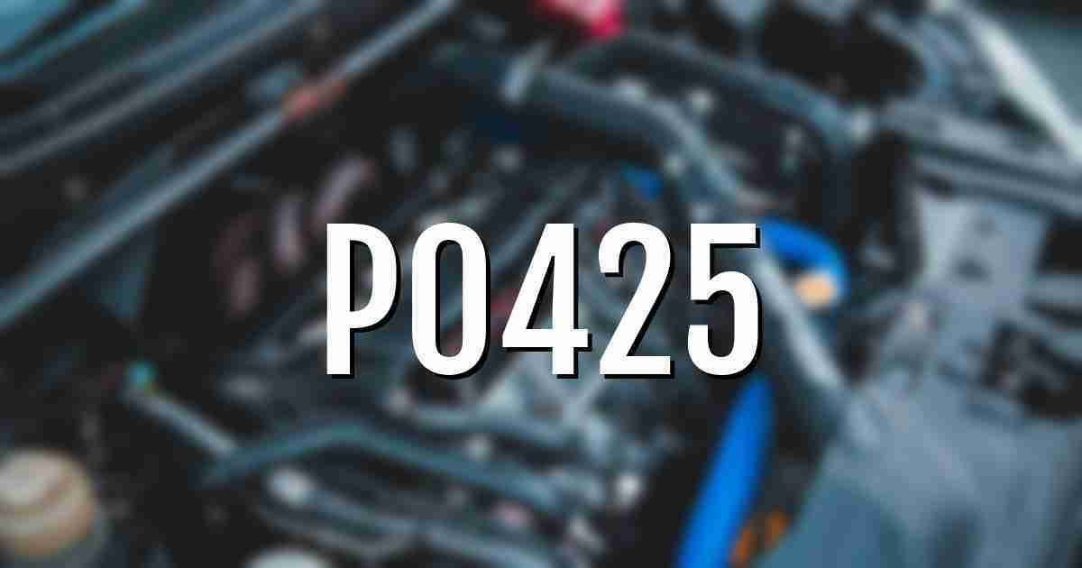 p0425 error fault code explained