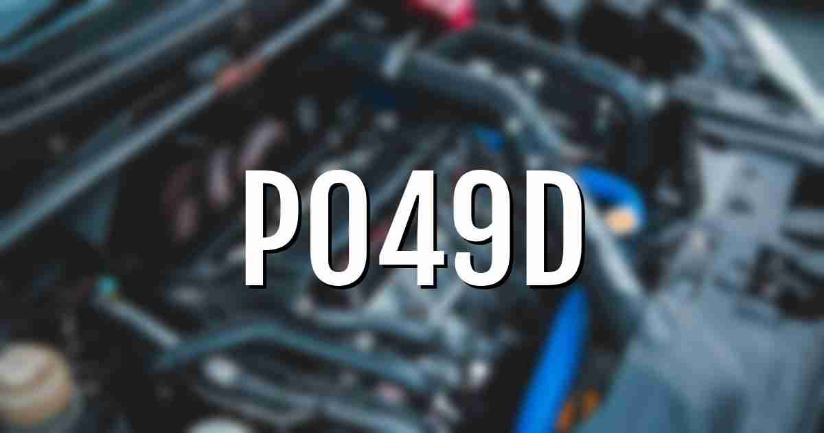 p049d error fault code explained