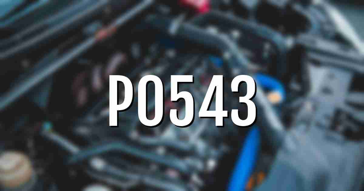 p0543 error fault code explained