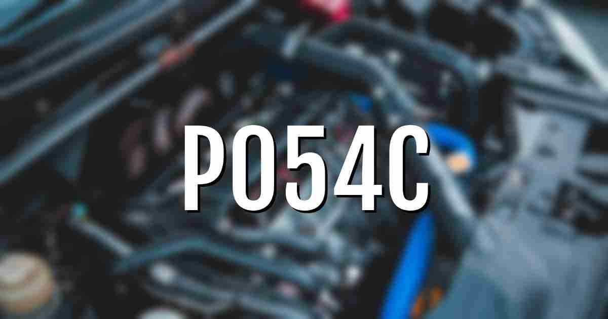 p054c error fault code explained