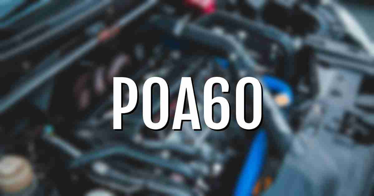 p0a60 error fault code explained