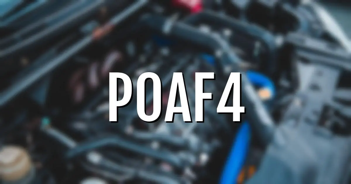 p0af4 error fault code explained