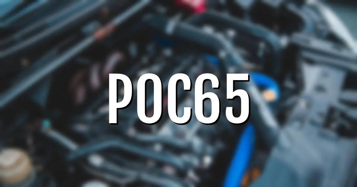 p0c65 error fault code explained