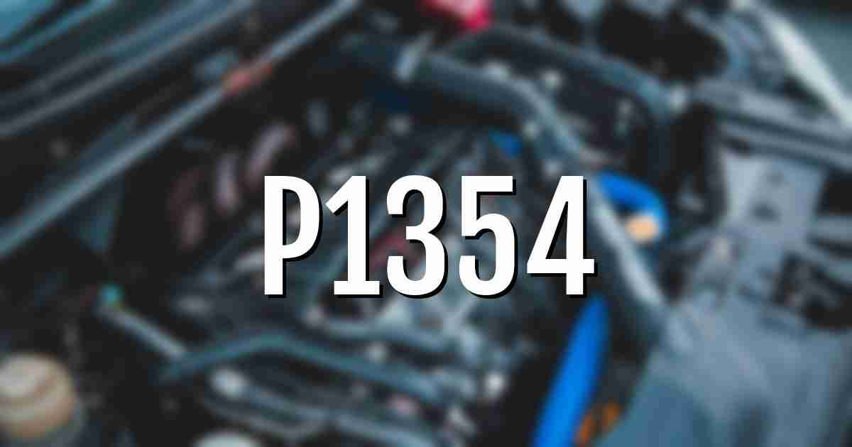 p1354 error fault code explained