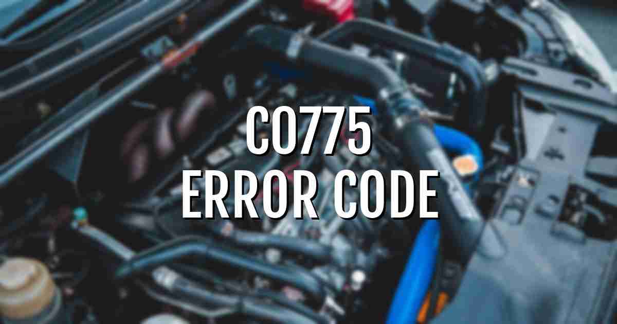 c0775 error fault code explained