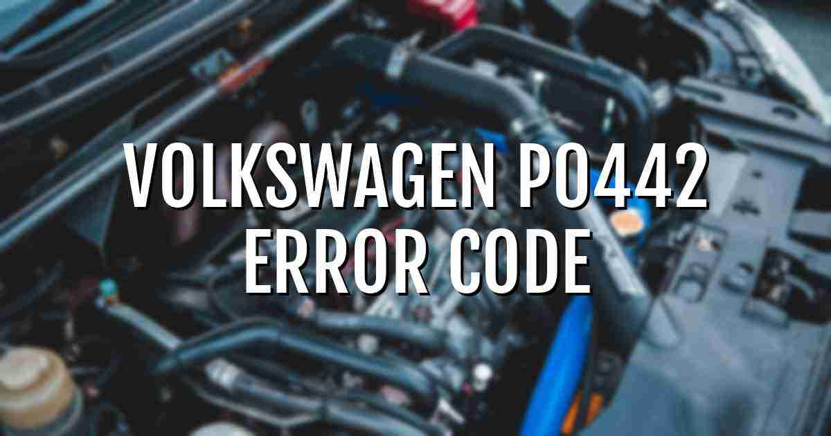 Volkswagen p0442 error fault code explained